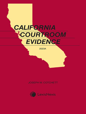 cover image of California Courtroom Evidence